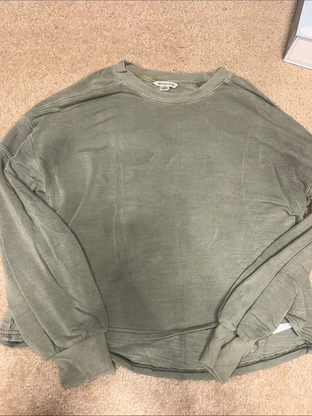 American Eagle Womens Olive Green long sleeve top